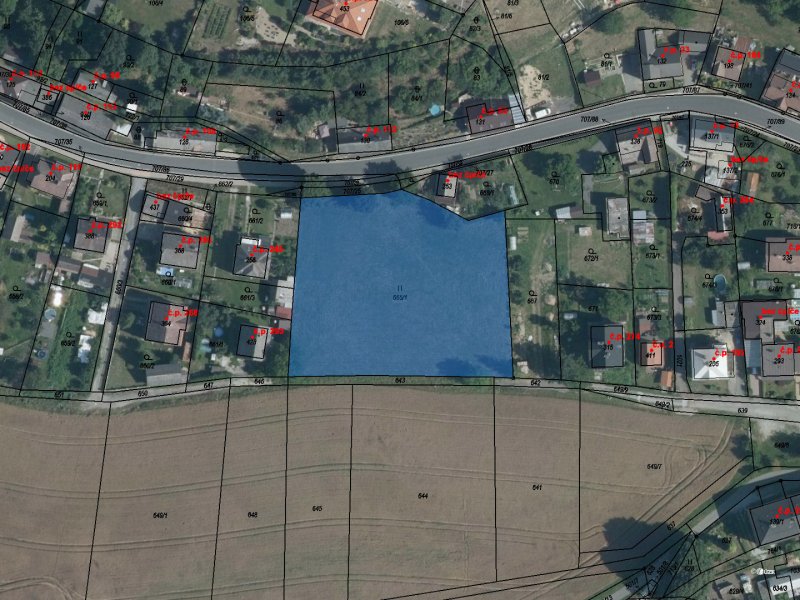 Prodej, stavební parcela, 4 136 m², Ruda nad Moravou