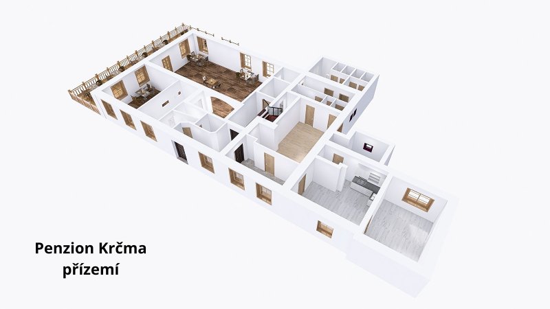 Prodej, penzion s apartmány, 2000 m2, Dolní Morava