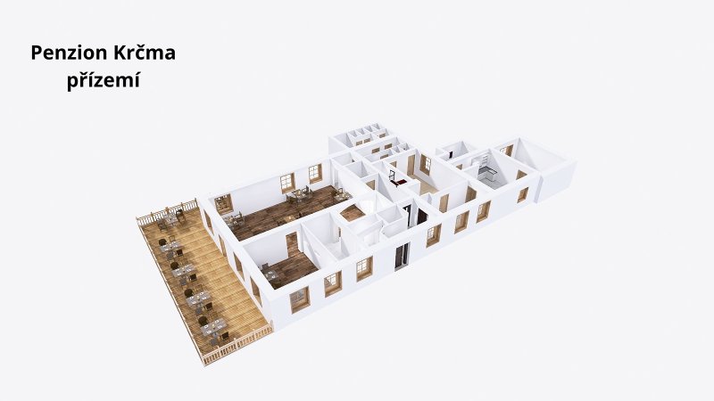 Prodej, penzion s apartmány, 2000 m2, Dolní Morava