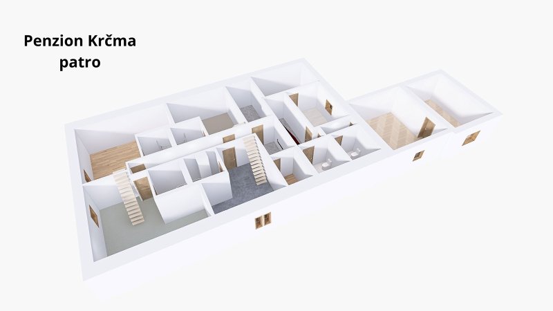 Prodej, penzion s apartmány, 2000 m2, Dolní Morava