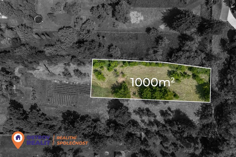 Prodej, stavební pozemek 1000 m2, Olomouci – Droždín