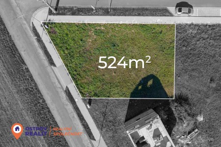 Prodej, stavební pozemek s projektem a stavebním povolením, 524 m², Třebčín.