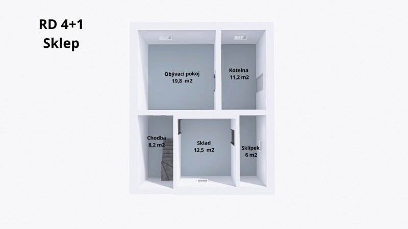 Prodej, rodinného domu 4+1 se zahradou 580 m2, Uničov