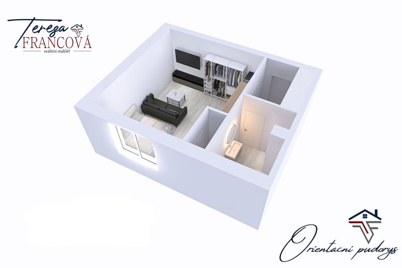 Prodej bytu 1+kk, 33 m² – Prostějov, ul. Krokova
